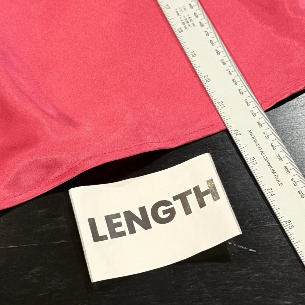 Vintage Y2K Hot Pink Satin Cowl Neck Cami Tank Top Womens size Large - Picture 10 of 10